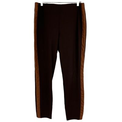 Lauren Ralph Lauren Leggings Women's Large Pull On Stretch Pants Brown